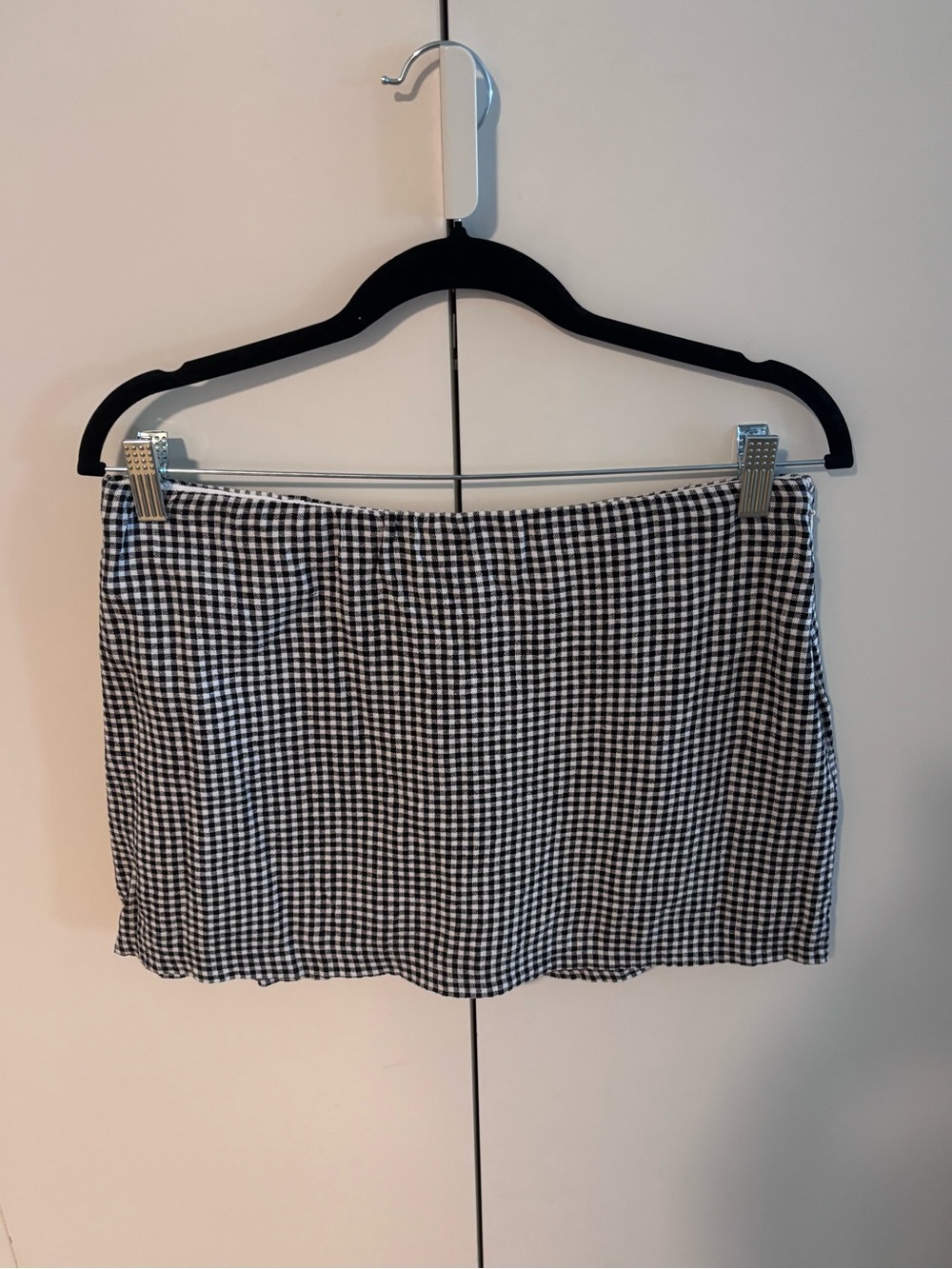 Abercrombie Linen Gingham Skort NWT